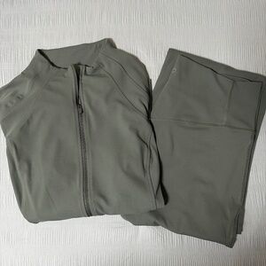 olive green matching set